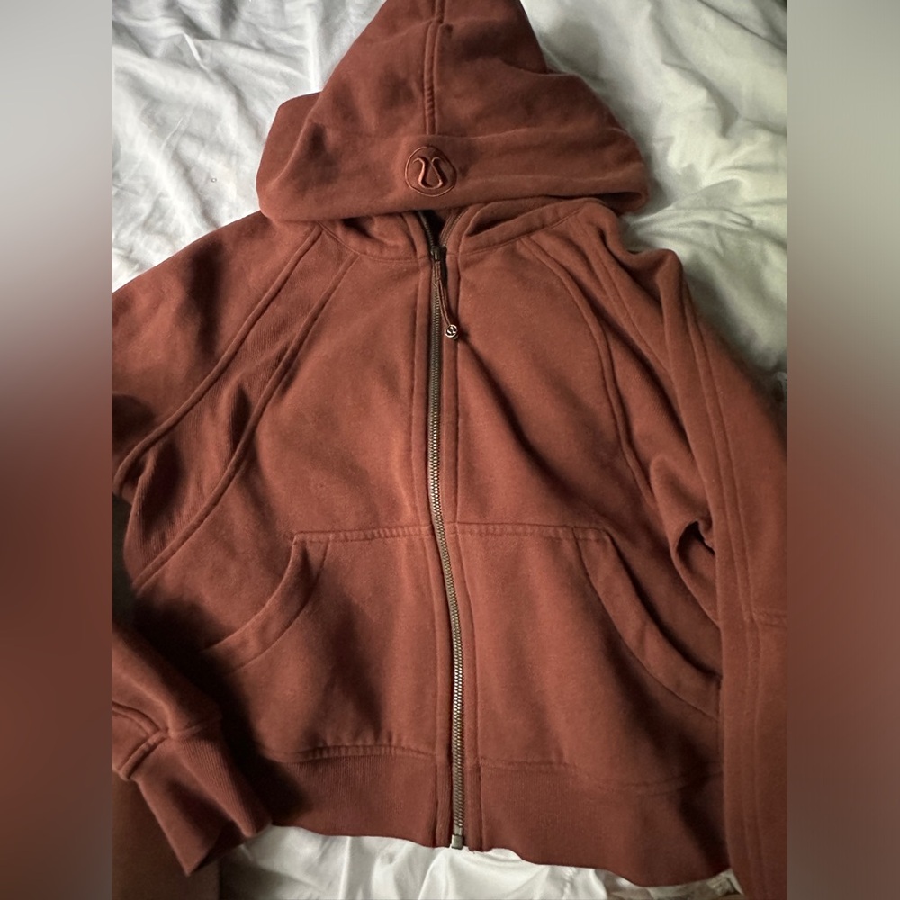 Lululemon Ancient Copper Scuba Oversized Full Zip Hoodie